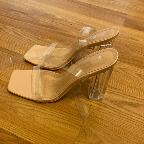 SHEIN Shoes Shein Clear Heels Poshmark